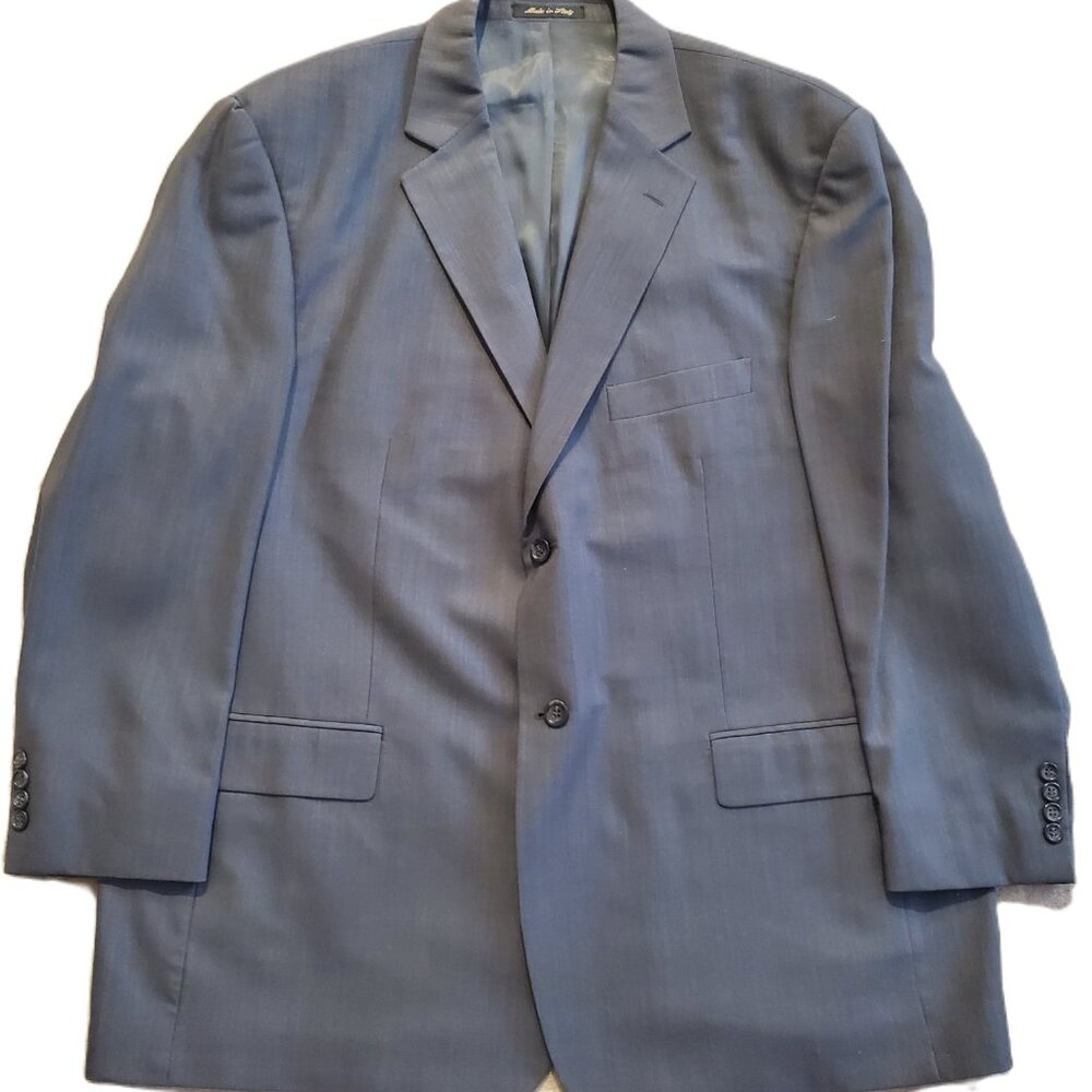 Pronto-Uomo Two-Piece Men's Gray Suit, Size 46R - Picture 2 of 14